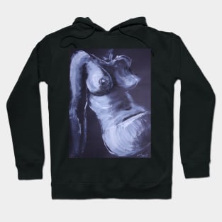 Black And  White Torso 2 - Female Nude Hoodie